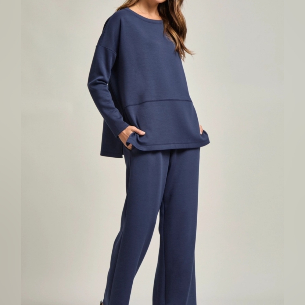 #66684 🚨 SALE 🛑M,L,XL  Tunic Top+ Pants Travel Modal Set Travel 2pc Set